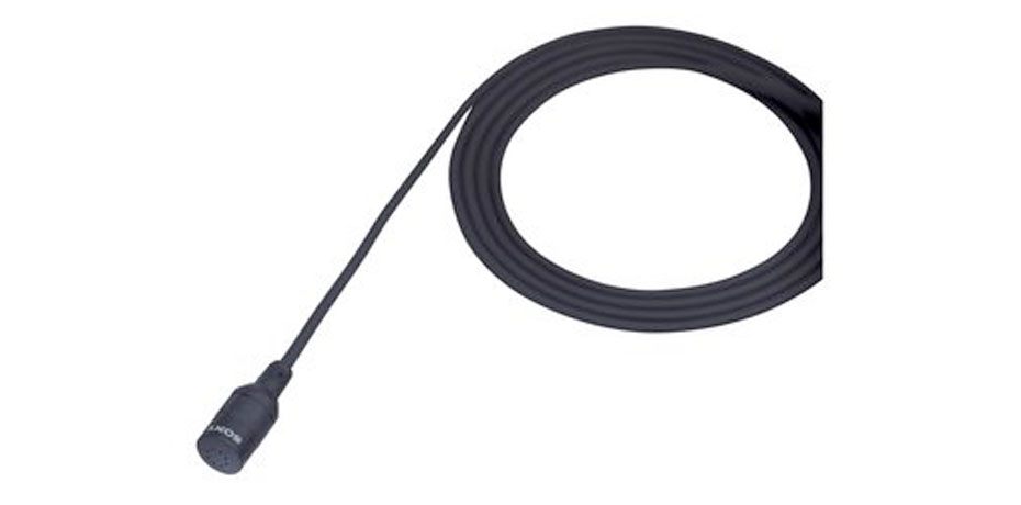 Sony lavalier omni microphone, XLR 3 pin connector