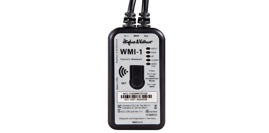 Hughes & Kettner Wi-Fi MIDI interface WMI-1