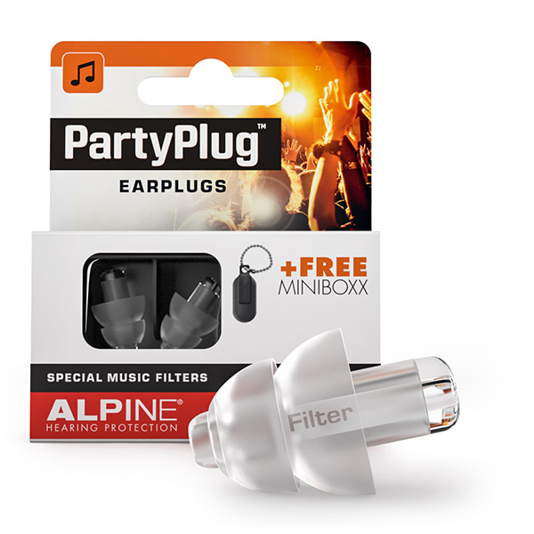 Alpine Hearing Protection PartyPlug earplugs transparent